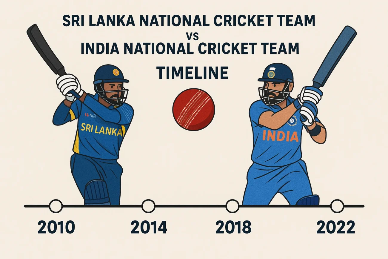 Sri Lanka National Cricket Team vs India National Cricket Team Timeline